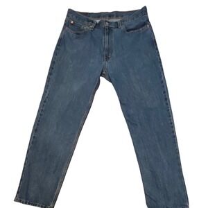 Levis 550 Relaxed Fit Mens Jeans 36x32 Medium Wash Blue Denim